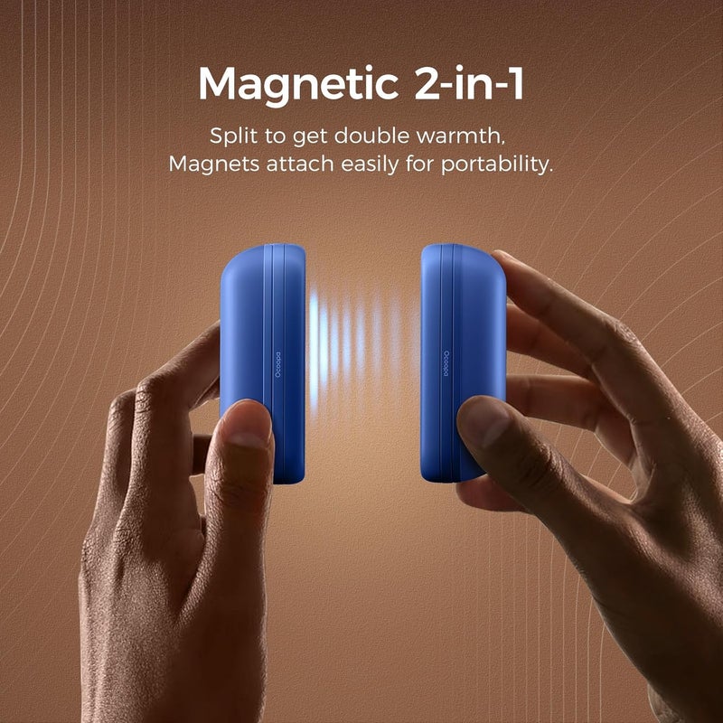 OCOOPA 2 in 1 Magnetic Rechargeable Hand Warmers, UT2s Mini Electric Handwarmers 2 Pack, Split USB-C, Reusable Portable Pocket Heater, Raynauds, Golf, Christmas, Tech Gifts for Women Men - Image 5